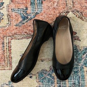 Dansko Black Leather Flats
